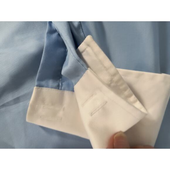 Donald Trump Signature Collection Dress Shirt Men's Sz 17 (36/37) Blue Button Up - Picture 10 of 11